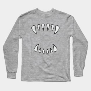 Halloween Monster Vampire Fangs Long Sleeve T-Shirt